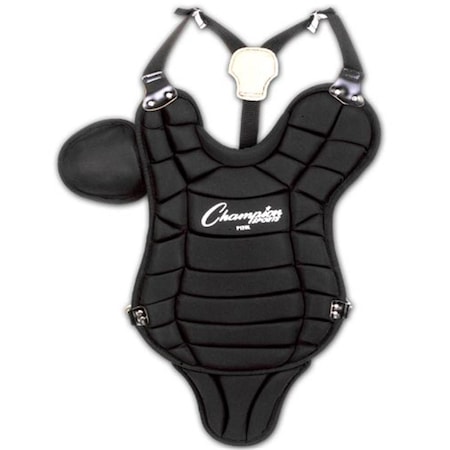 Champion Sports Little League Chest Protector with Tail, Black 3641